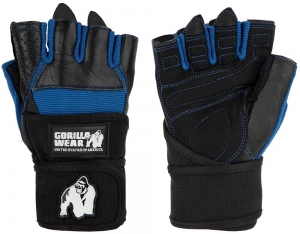 GorillaWearDallasWristWrapFitnessHandschoenen-ZwartBlauw-M
