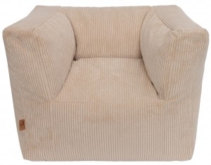 JolleinCorduroyNaturalKinderfauteuilBeanbag