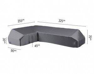 Loungesetplatformhoeslinks325x255x90xH304570cm-Aerocover