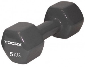ToorxVinylDumbbell-PerStuk-5kg-Donkergrijs