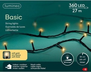 LedBasic27meter360LEDzwartsoftgoldLumineo-Lumineo