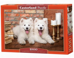 SamoyedPuppiesSayHelloPuzzel1000stukjes