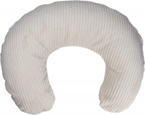 MamaLoesVeloursRibBeigeMediumVoedingskussen