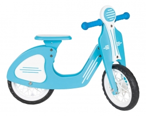 PilsanRetroBlauwHoutenLoopfiets