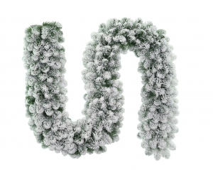 KerstslingerFlockedColoradoGarland270x30kerstboom-Holidaytree