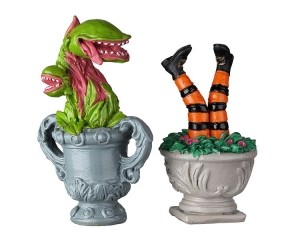 SpookyPlanterUrnsSetOf2Kerst-Lemax