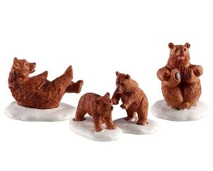 Bearfamilysnowdaysetof4-Lemax