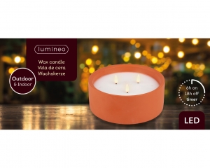 WaxkaarsLEDbinnenbuiten3vlammen-Lumineo