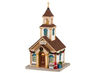 TheNewVillageChurch15x18x26cmKersthuisje-Lemax