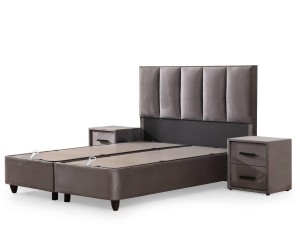 BoxspringBirdybeddmetopbergruimtevelvet160x200cmSKYBEDD