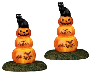 CatAndPumpkinSetOf2BO45VKerst-Lemax