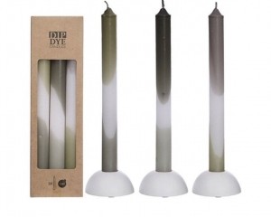 DipDyeCandlesSet3stOliveMint-Buitengewoondeboet