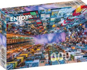 ColorfulApartmentBuilding-HongKongPuzzel1000stukjes