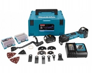 MakitaDTM51RTJX318VLi-IonAccuMultitoolSet2x50AhAccu41DeligeAccessoiresetInMbox-Snelwissel