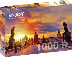 CharlesBridgeatSunset-PraguePuzzel1000stukjes
