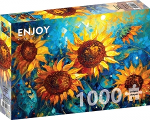 SunflowersReunionPuzzel1000stukjes
