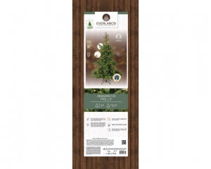 Grandisfirkunstkerstboomprelitverlichtdia111-H150cmgroenwarmwit-Everlands