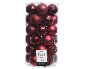 Kerstbalglansmixdia6cmossenbloed-Decoris