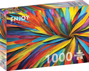 ColorfulFeathersPuzzel1000stukjes