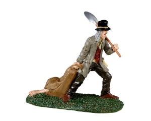 GraveDiggerenBodyBagHalloweenfiguurLEMAX-Lemax