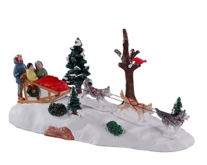 DogsleddingafternoonkerstfiguurLEMAX-Lemax