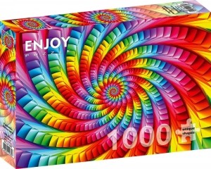 PsychedelicRainbowSpiralPuzzel1000stukjes
