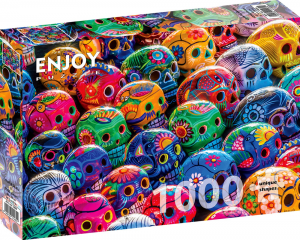 ColorfulSkullsPuzzel1000stukjes
