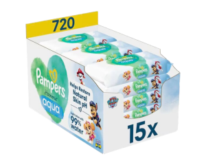 Pampers-HarmonieAqua-Billendoekjes-PawPatrol-15x48stuks720doekjes