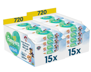 Pampers-HarmonieAqua-Billendoekjes-PawPatrol-30x48stuks1440doekjes