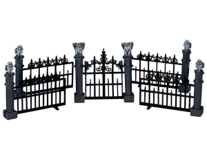 Gargoylefencesetof5-Lemax