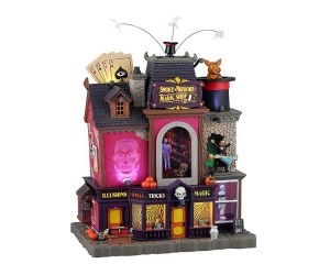 HalloweenminiatuurSmokeMirrorsMagicShop26x31x35cm-Lemax