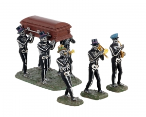 HalloweenfiguurJazzfuneralsetof4LEMAX-Lemax
