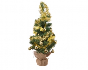 MinikerstboomtafelboomminiD-H-Zzakboomh60cm-20LgroengoudEverlands-Everlands