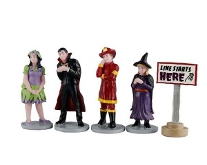 HalloweenminiatuurLineStartsHere12x4x20cm5st-Lemax