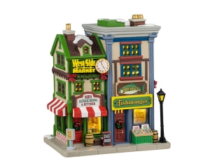 WestSideMarketShops16x25x24cmKersthuisjeLEMAX-Lemax