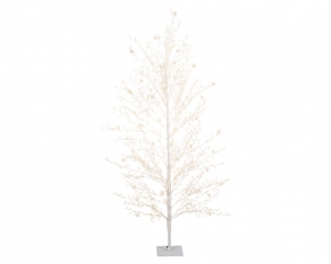 Warmwit1350Micro-LEDverlichteboompvcwitH150cm-Lumineo