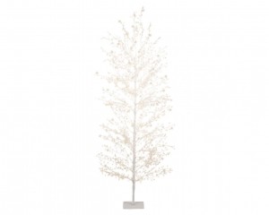 Warmwit1755Micro-LEDverlichteboompvcwitH180cm-Lumineo