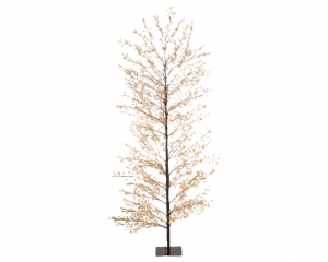 Classicwarm1755Micro-LEDverlichteboompvczwartH180cm-Lumineo