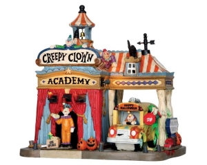 KerstfiguurCreepyclownacademywith45vadaptorLemax-Lemax
