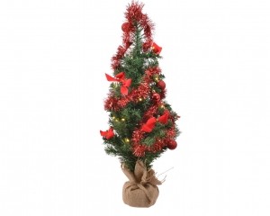 MinikerstboomtafelboomminiD-H-Zboomh60cm-20LgroenroodEverlands-Everlands