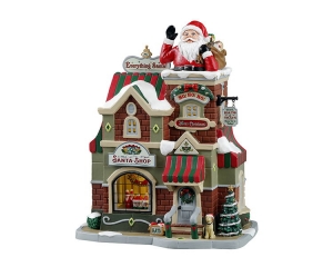 TheSantaShop17x23x28cmKersthuisjeLEMAX-Lemax