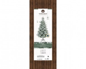 AllisonkunstkerstboomH240D152cmgroenwitEverlands-Everlands