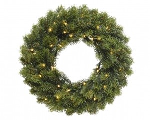 KerstkransWinnipegkransboomh40cm-49LgroenwitEverlands-Everlands