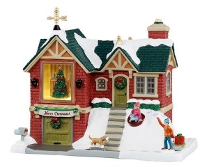 KerstdorpminiatuurTheLittleBrickHouse16x28x21cm-Lemax