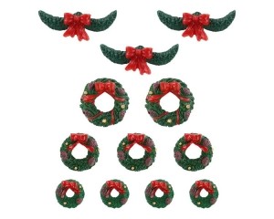 Garlandandwreathssetof12kerstfiguurLEMAX-Lemax