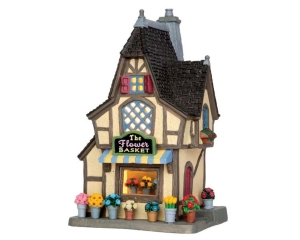 KersthuisjeTheflowerbasketLEMAX-Lemax