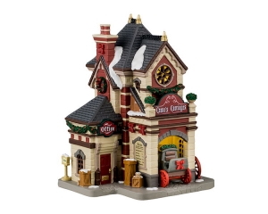 CranesCarriages17x23x26cmKersthuisjeLEMAX-Lemax