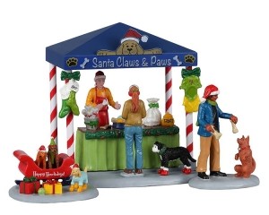 SantaClawsenPawsSetOf3KersthuisjeLEMAX-Lemax