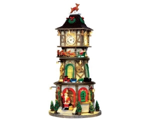 KersthuisjeChristmasclocktowerLEMAX-Lemax