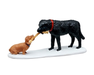 whosPullingWho4x10x13cmKerstdorpLEMAX-Lemax